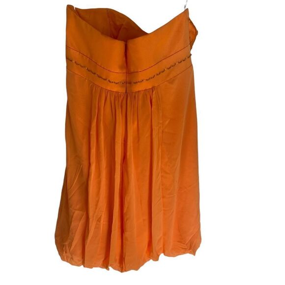 Y2K David's Bridal Formal Dress Size 18 Strapless Empire Waist Embellished Bodic - Picture 5 of 6